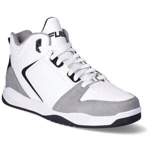 New Men's FUBU Hustle Athletic Leisure Sneakers Size 10 White/Grey/Black